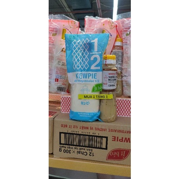 Combo Sốt mayonnaise + mè rang kewpie 180ml