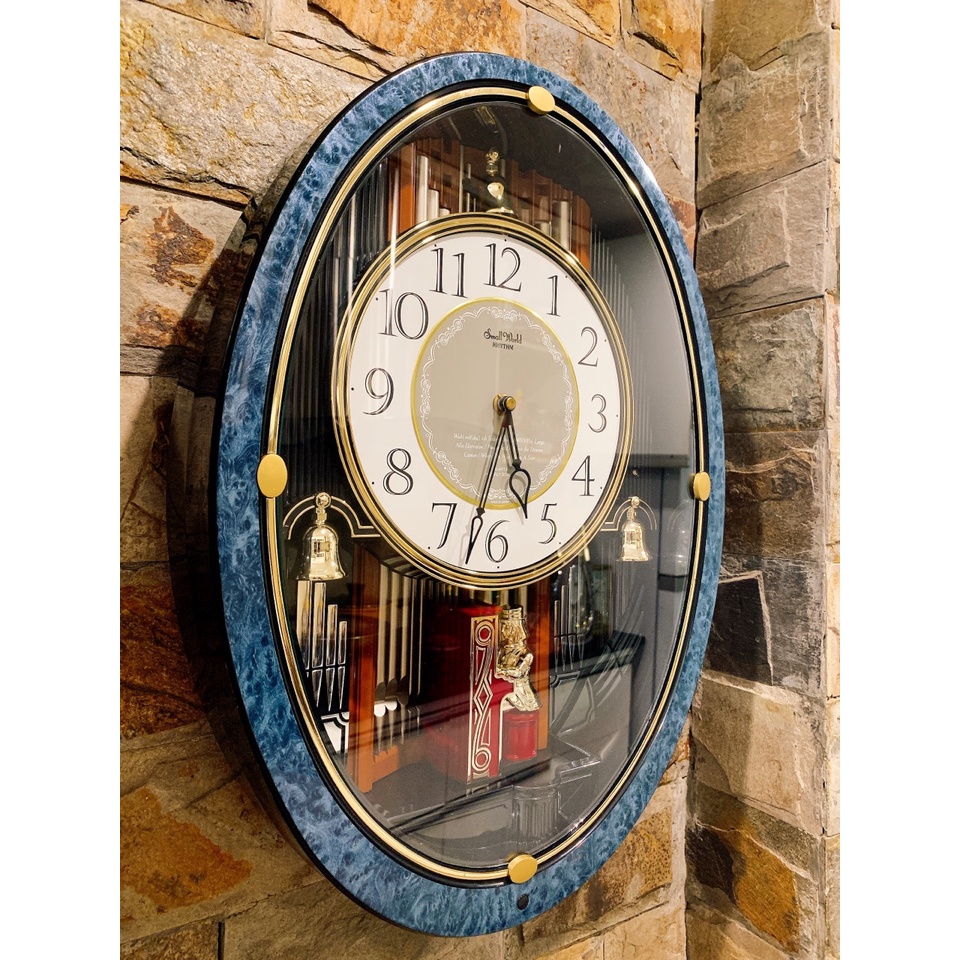 Đồng hồ treo tường Small World phiên bản cô gái đánh đàn Nhật nội địa MS913