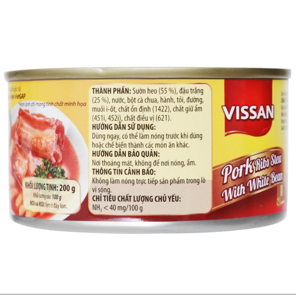 Sườn Nấu đậu VISSAN Hộp 170gr