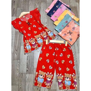 (Cherryy's Shop) Đồ bộ lụa hàn-  Lửng Form Dưới 52kg