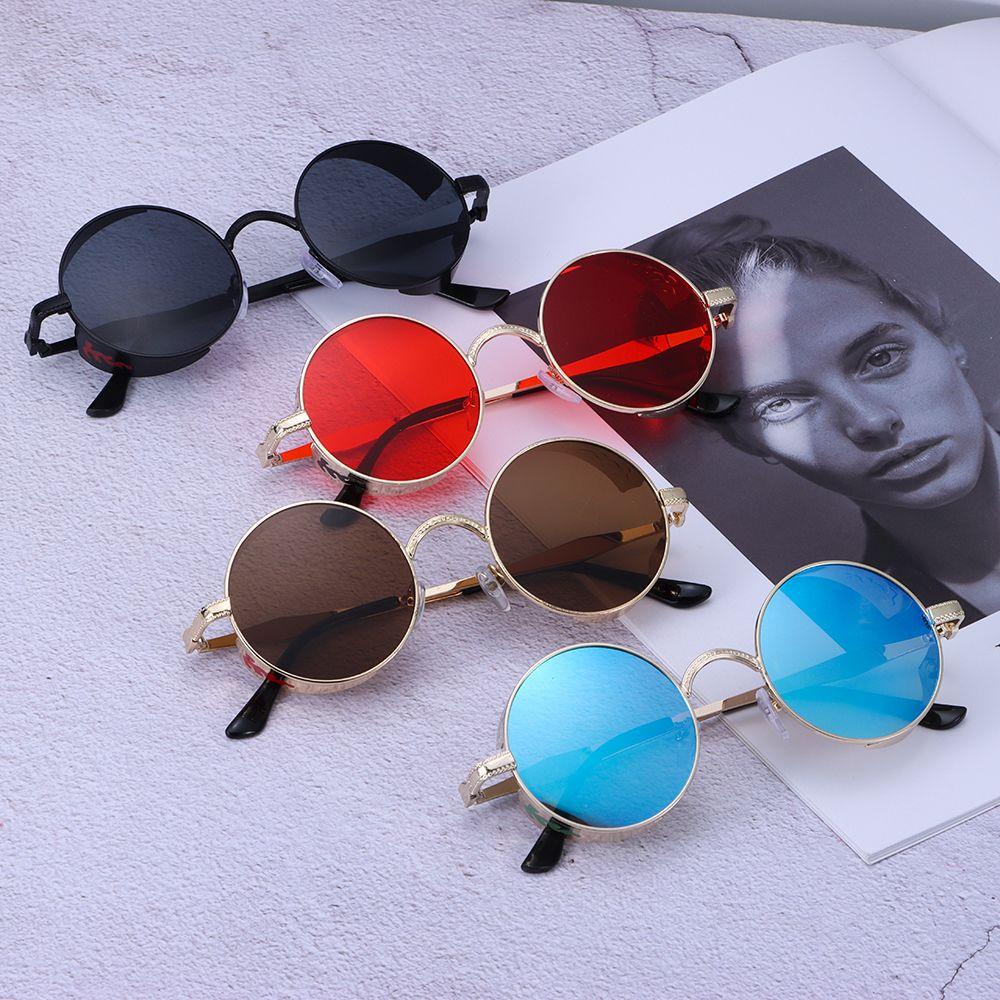 ESPO Kính Mát Gọng Kim Loại Chống Tia UV400 Phong Cách Gothic