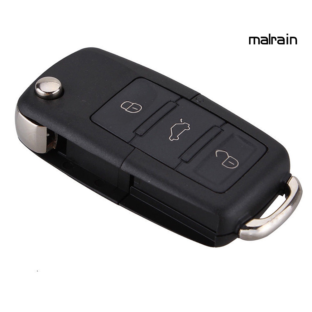 Vỏ Chìa Khóa Điều Khiển Từ Xa 3 Nút Gấp Được Dành Cho Xe Bora Passat Golf Polo Jetta