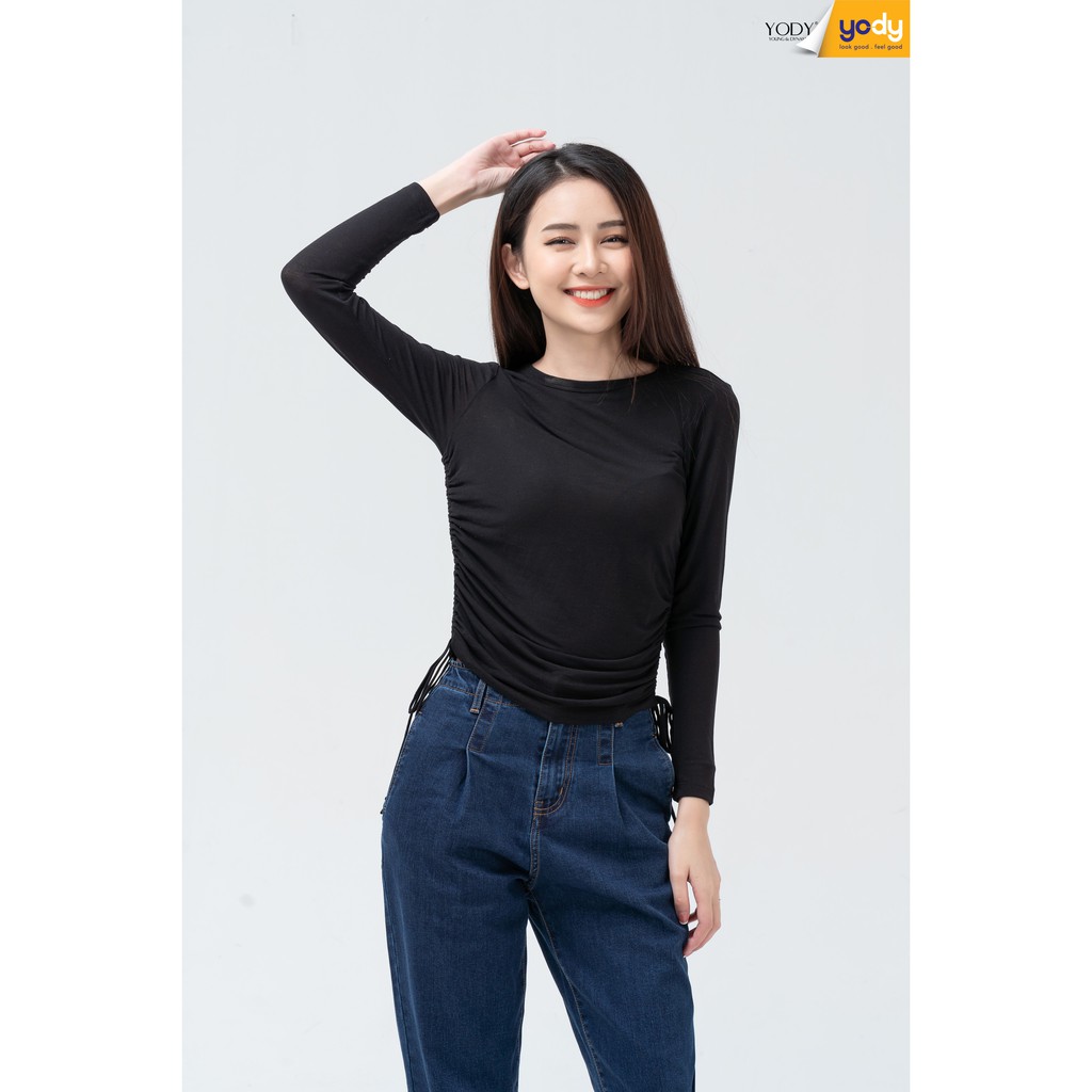 Polo Yody - Áo Nữ Nhún Sườn Cách Điệu Thời Trang Tôn Da Tôn Dáng ATN3680