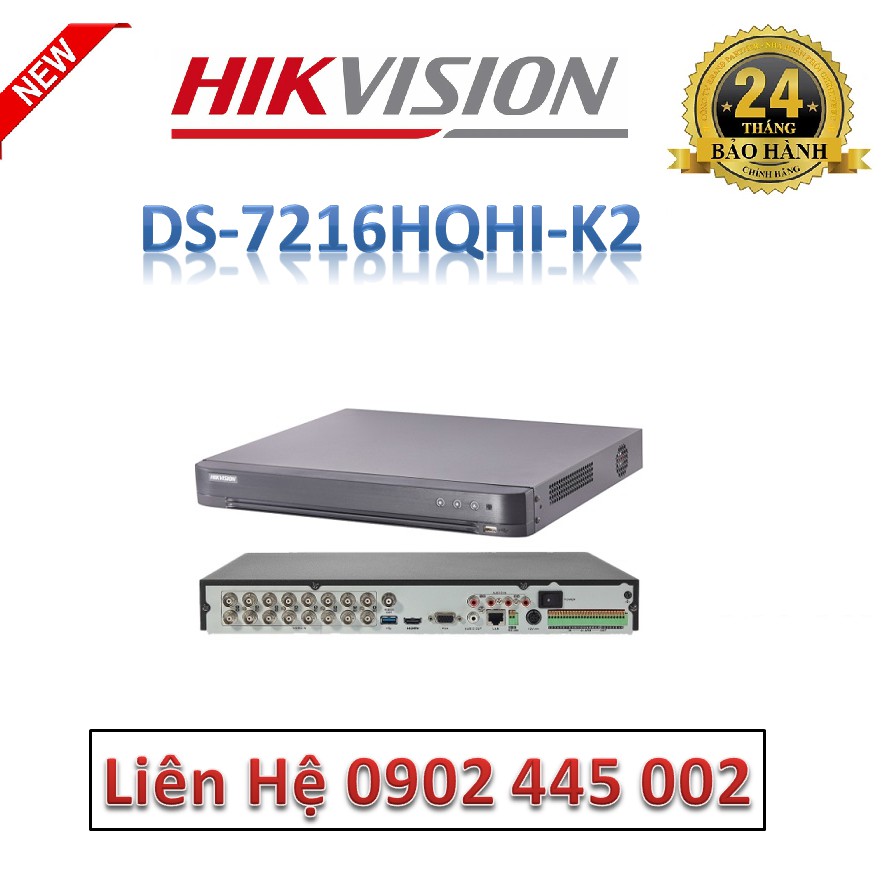 Đầu ghi TVI HIKVISION 4.0MP DS-7216HQHI-K2