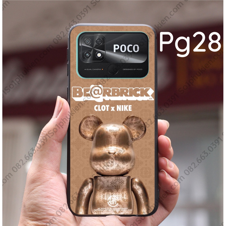 Ốp lưng Xiaomi Poco C40 dẻo  in hình gấu, thời trang nhiều mẫu đẹp, hot, trẻ trung