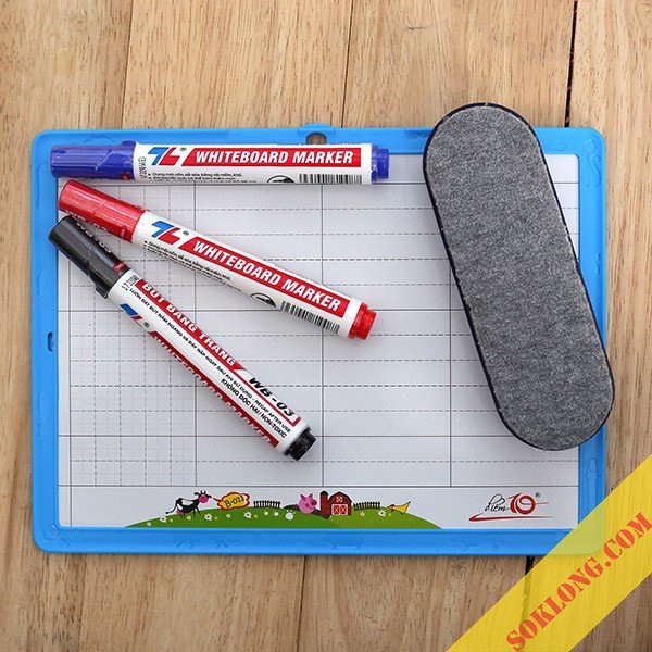 Bút viết bảng Thiên Long WB-03 SOKLONG, bút lông mực xanh/ đỏ/ đen dễ xóa viết được trên nhiều bề mặt