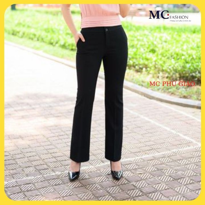 Quần Tây Nữ Lưng Cao 2 Cúc Q0439 MC Fashion Vải Mịn Nhẹ Thoải Mái Dễ Chịu Không Nhăn Không Xù Không Phai Màu