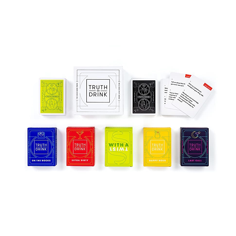 Thẻ  bài Drinking games Truth or Drink nhập khẩu tách set 5 món cho bữa tiệc trưởng thành
