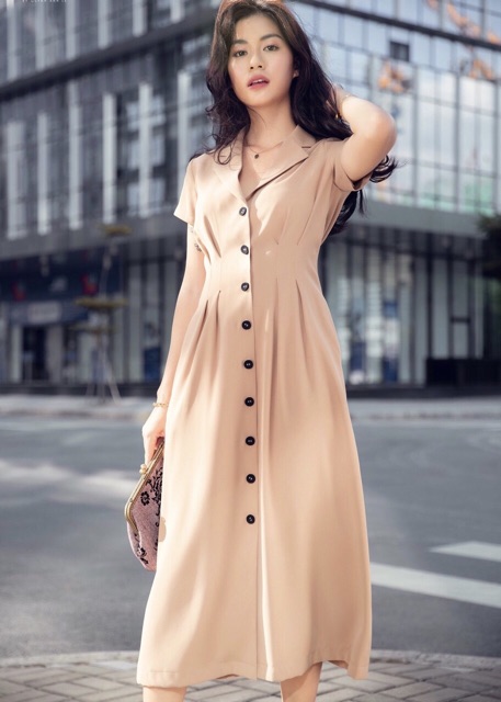 Đầm sm da form dài (kèm hình thật) | BigBuy360 - bigbuy360.vn