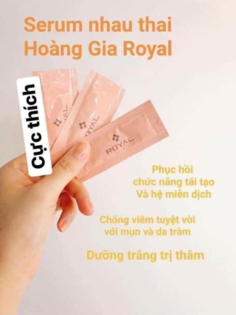 Serum Royal LARGE Nhau Thai Cuống Rốn Nhật Bản (1gói)