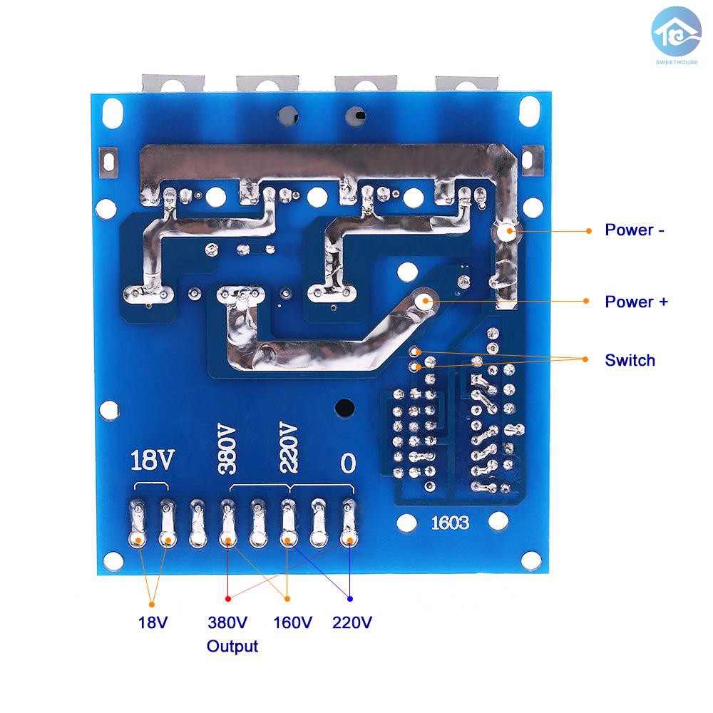 DC POWER Bảng Mạch Biến Áp Dc12V Sang 220v 380v 18v Ac 500w