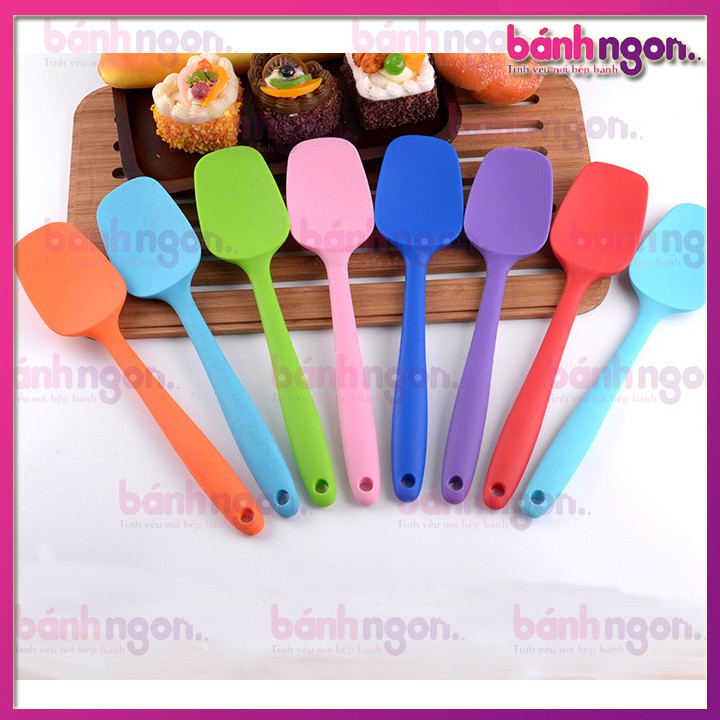 Phới Silicon Thìa/Spatula Phới Thìa Trộn Bột/Vét Bột/Múc Bột 28cm