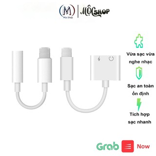Jack chia cổng iphoen, giắc chuyển đổi vừa sạc vừa đèo tai nghe cho iphoen QT