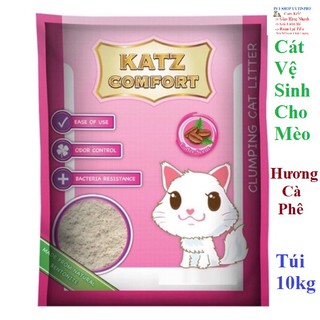 CÁT VỆ SINH CHO MÈO Katz Comfort Hương Cà Phê Túi 10kg