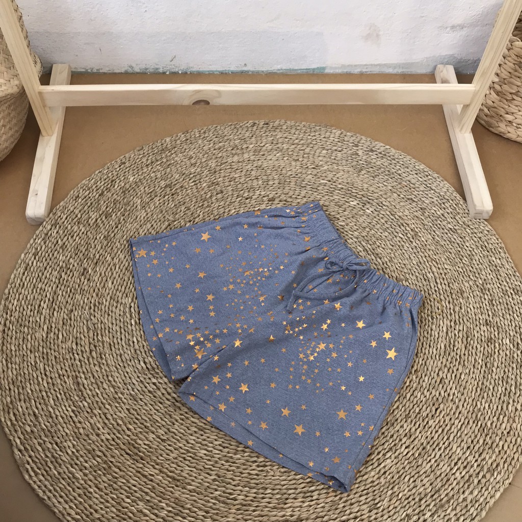 Quần đùi nữ KABI quần short ngắn thun cotton mặc nhà mặc ngủ hoa văn không túi thoáng mát dễ thương | BigBuy360 - bigbuy360.vn