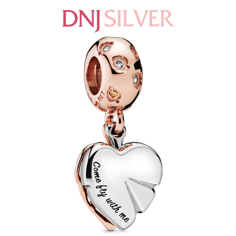 Charm bạc 925 cao cấp, hàng chuẩn bạc - Charm Sparkling Leaves thích hợp để mix vòng tay charm - DN247