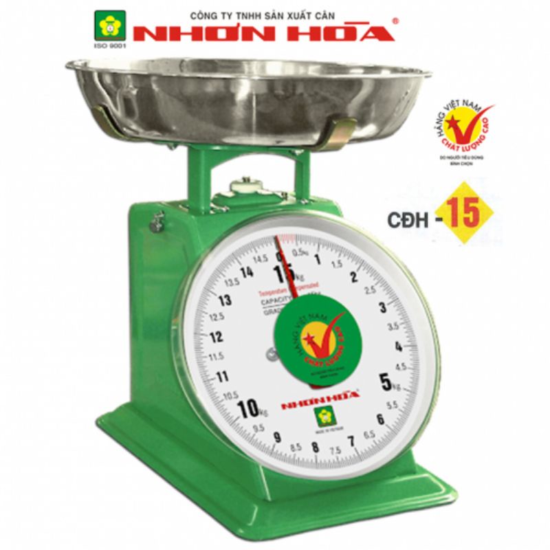 Cân đồng hồ Nhơn Hòa 12kg - 15kg FREESHIP XTRA