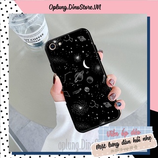 Ốp Iphone 6/6s/6Plus/6sPlus/7G/8G/7Plus/8Plus lưng nhựa viền dẻo bảo vệ camera chống bẩn in hình vũ trụ ngân hà.