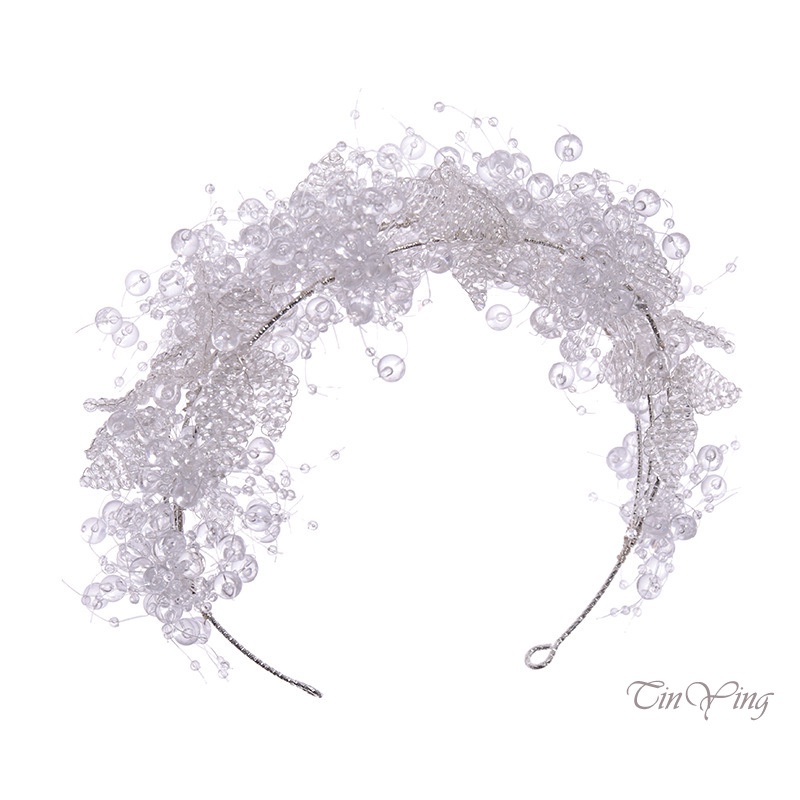 Cài tóc GETNOIVAS dây đính đá phối tua rua thời trang cho nữ