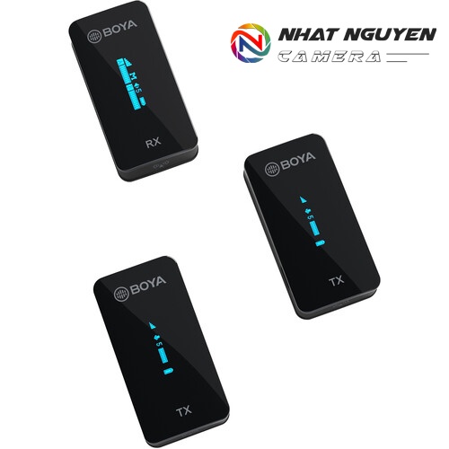 Micro BOYA XM6 S2 - Micro không dây Boya XM6S2 (2-Transmitter+ 1-Receiver) - Bảo hành 12 tháng