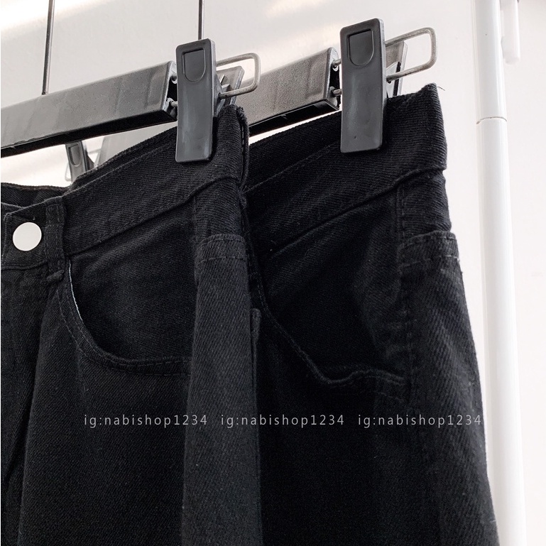 Quần Ống Rộng Suông Nữ Lưng Cao Vải Jeans Mã 3167 - Nabishop1234 (ẢNH THẬT) | BigBuy360 - bigbuy360.vn