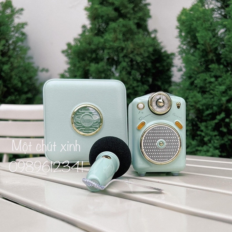Loa Bluetooth Divoom Fairy-Ok công suất 10W kết hợp micro karaoke đa năng - Hàng chính hãng