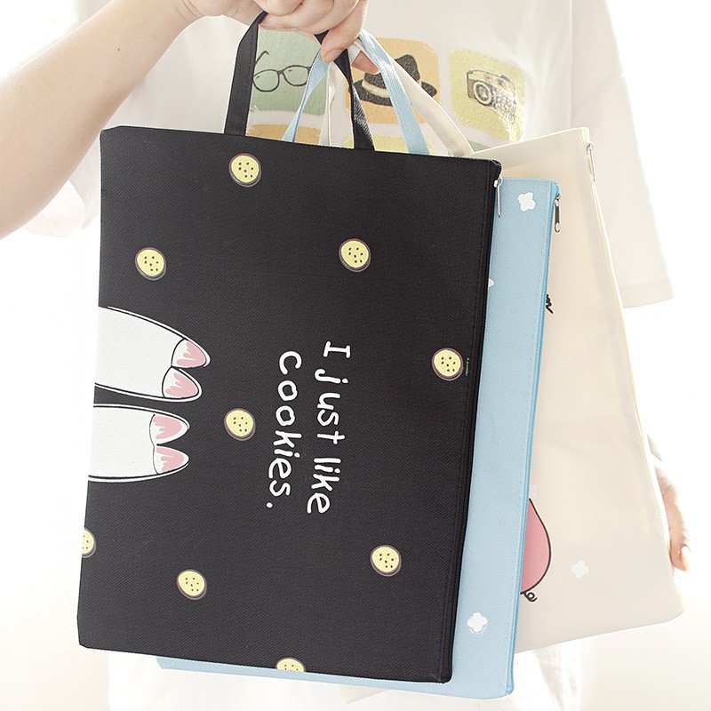 Túi Đựng Hồ Sơ Tài Liệu Khổ A4 Sức Chứa Lớn Có Thể Mang Đi In Hình Chú Heo Dễ | BigBuy360 - bigbuy360.vn