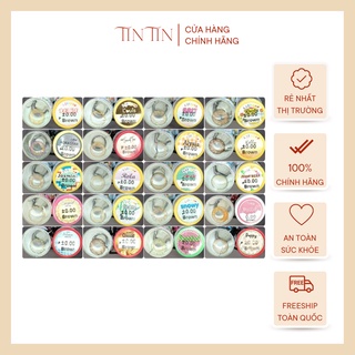 Kính áp tròng TinTin | Lens Diamond Gray Đủ Màu Nâu, Xám Tự Chọn , Giãn tròng tự nhiên, Sử dụng 6 tháng, Độ cận 0 đến