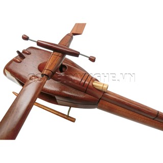 Mô Hình Máy Bay Trực Thăng Gỗ UH - 1