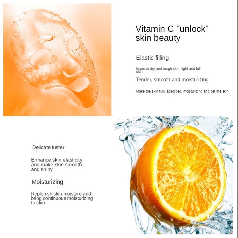 Mặt Nạ Vitamin C Dưỡng Ẩm Tái Tạo Làn Da Không Dính Trẻ Hóa Làn Da
