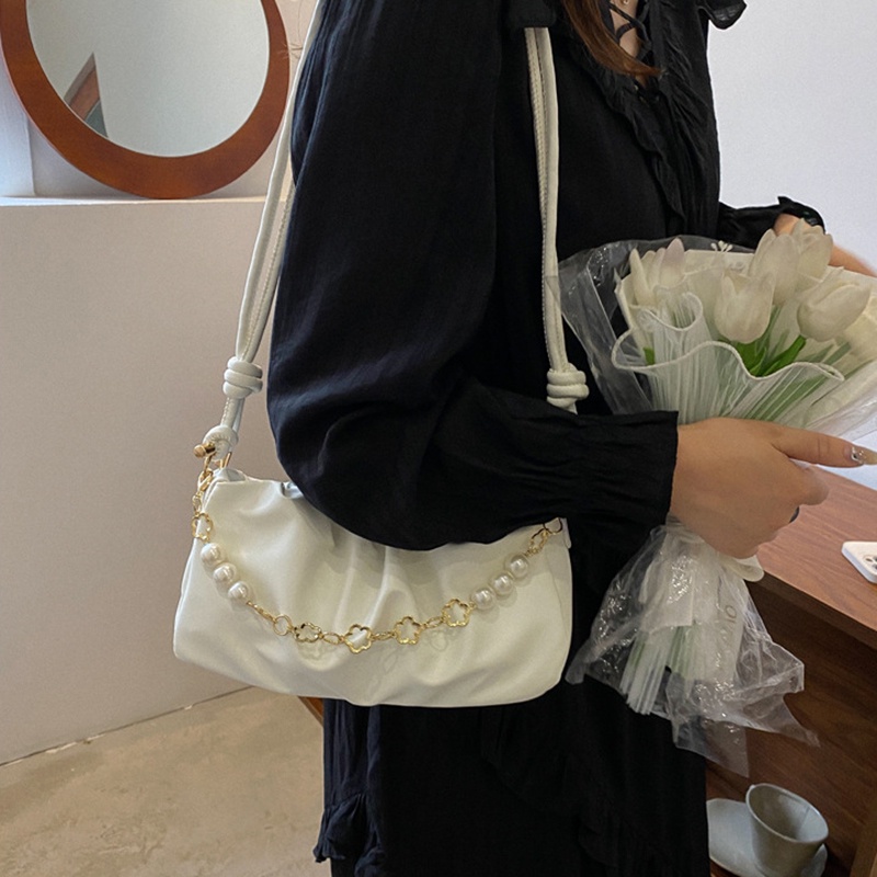 Túi Đeo Vai Đính Ngọc Trai Phong Cách Hàn Quốc Thời Trang Cho Nữ