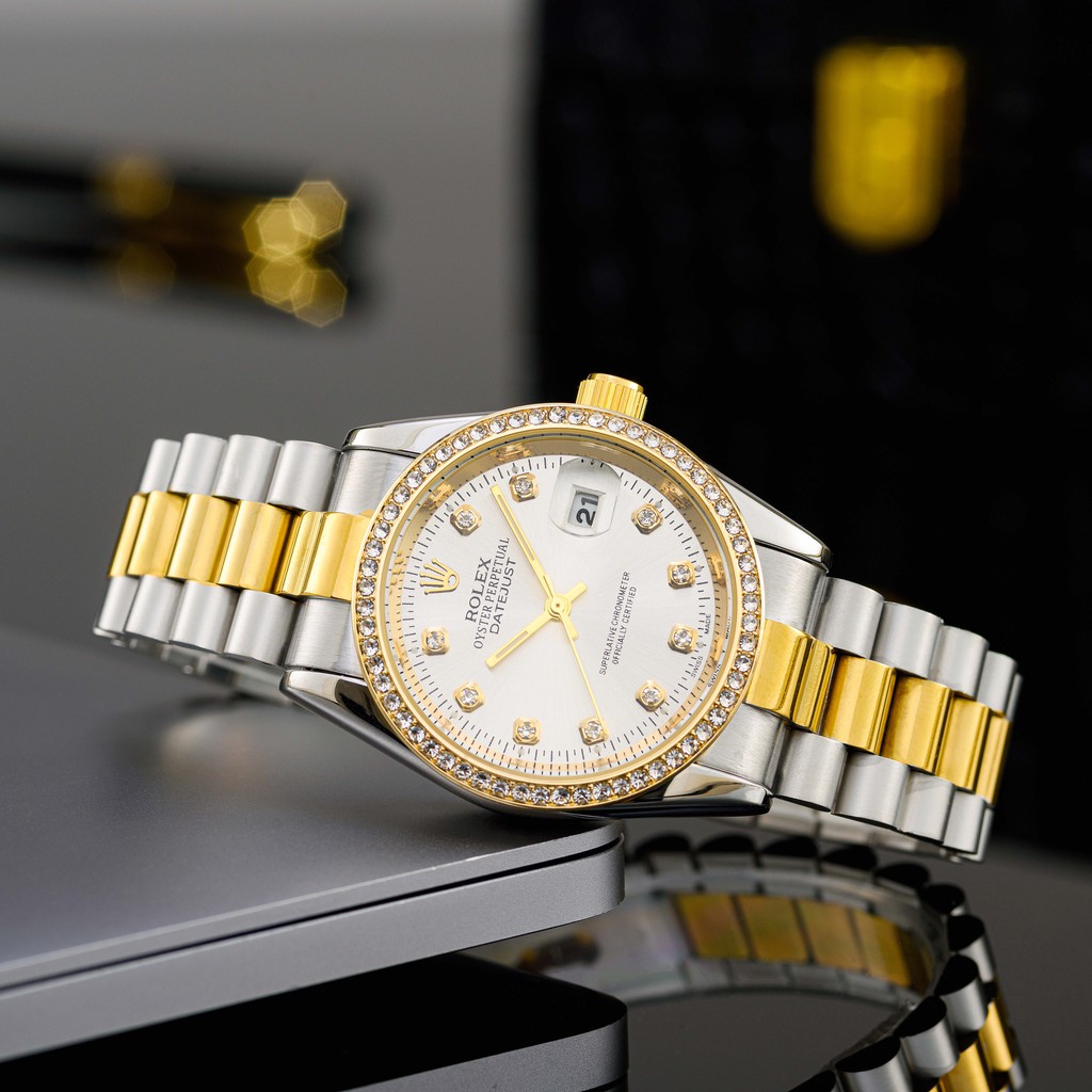 Đồng hồ nam nữ RL, đồng hồ cặp đôi máy pin dây kim loại cao cấp | BigBuy360 - bigbuy360.vn