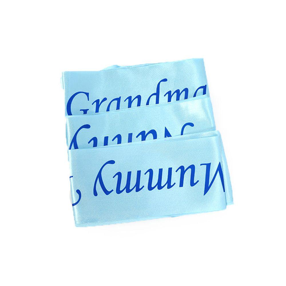 MUVAKO Bé Trai Cô Gái Thời Trang Hoa Hồng|Dây Đeo Chéo Màu Hồng Xanh Dương Chữ Grandma To Be Mommy To Be Baby Bath