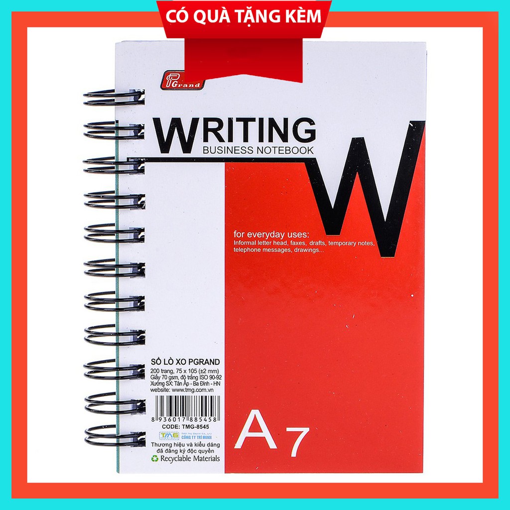Sổ Lò Xo PGrand A7 200 trang