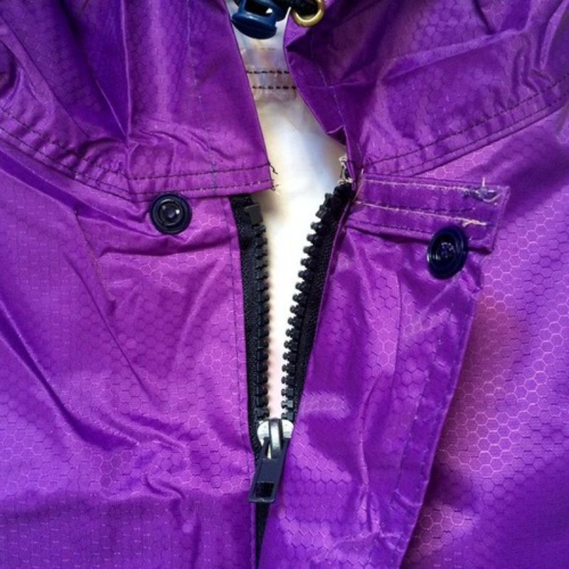 Áo mưa vải dù da cá, tổ ong có DÂY KÉO