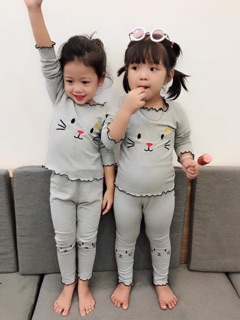 Combo bộ mèu thêu cotton len