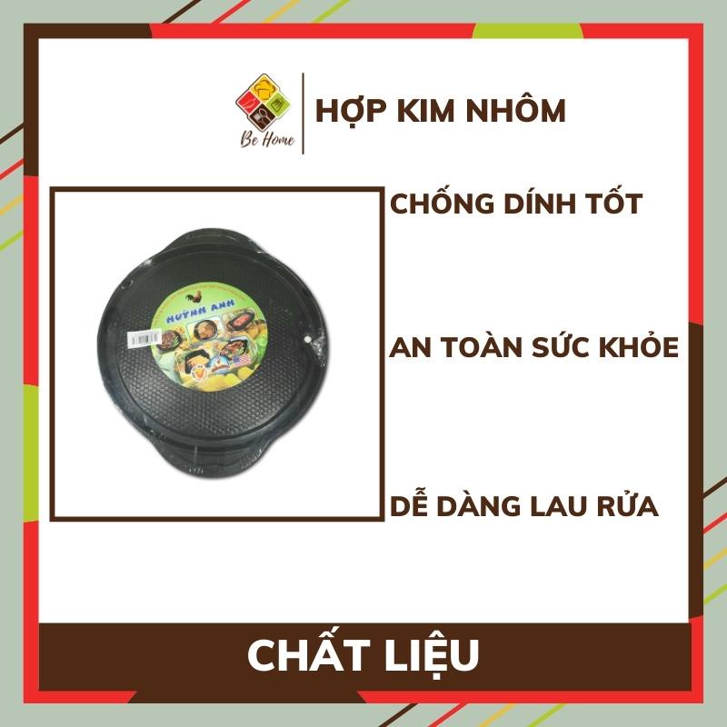 Chảo nướng chống dính Huỳnh Anh BEHOMEMALL Chảo Gang Nướng Chống Dính Tròn - Vuông Kích thước 32cm