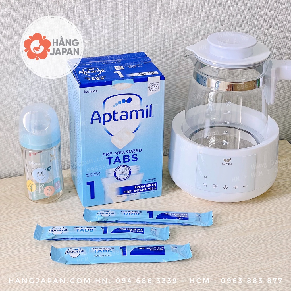 Sữa Aptamil thanh lẻ 25G UK số 1, sữa cô đặc hút chân không cho bé 0M+