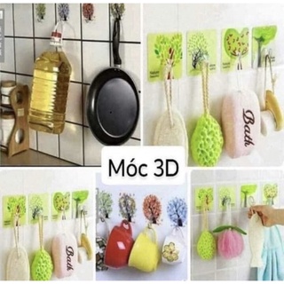Móc dán tường 3d siêu dính, móc dán tường siêu chắc chắn màu cực kute