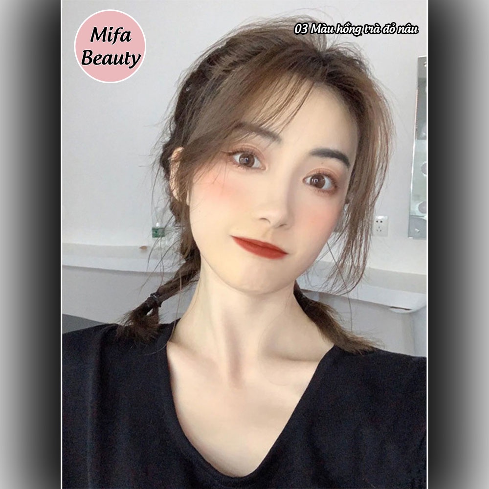 Son kem lì cappuvini, son nội địa trung vỏ đỏ 6 màu hot trend CP28