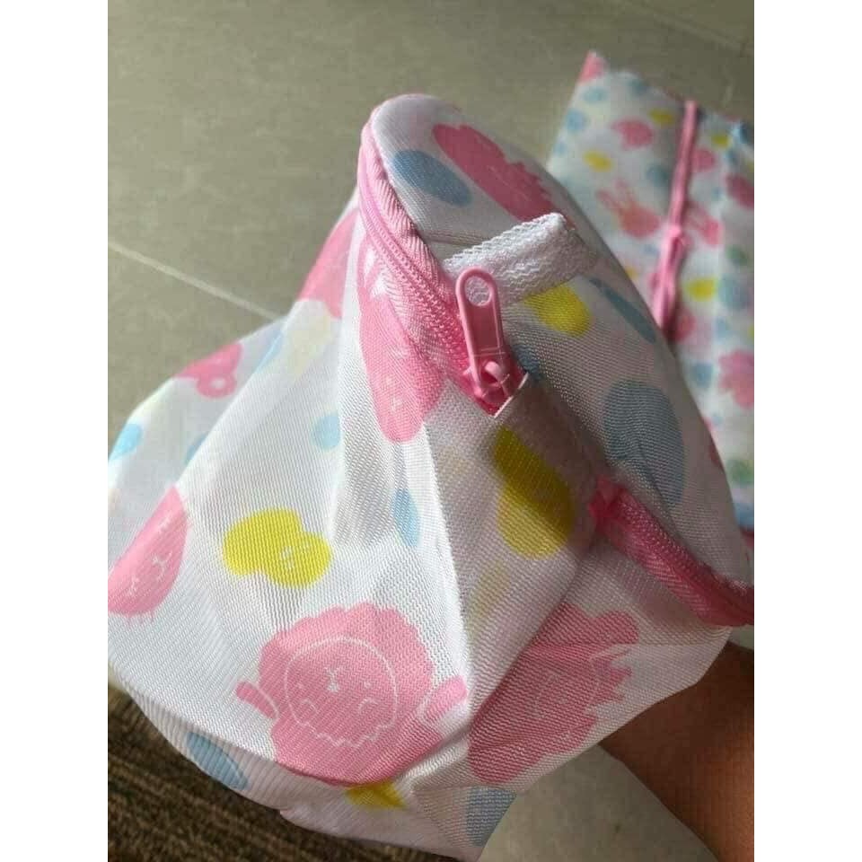 Set 5 túi lưới cao cấp đựng quần áo trong máy giặt nhiều cỡ, túi đựng đồ đi du lịch tiện lợi đa năng