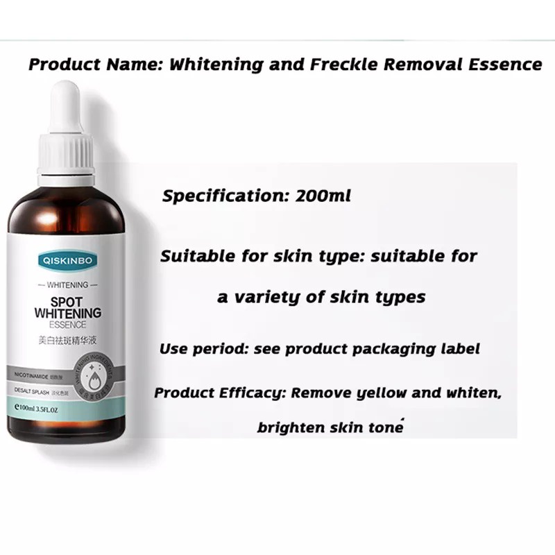 100ml kem dưỡng trắng da và loại bỏ tàn nhang - loại bỏ tinh chất làm sáng và giảm đốm niacinamide Dung dịch gốc chứa niacinamide dưỡng ẩm, làm dịu và phục hồi da mặt