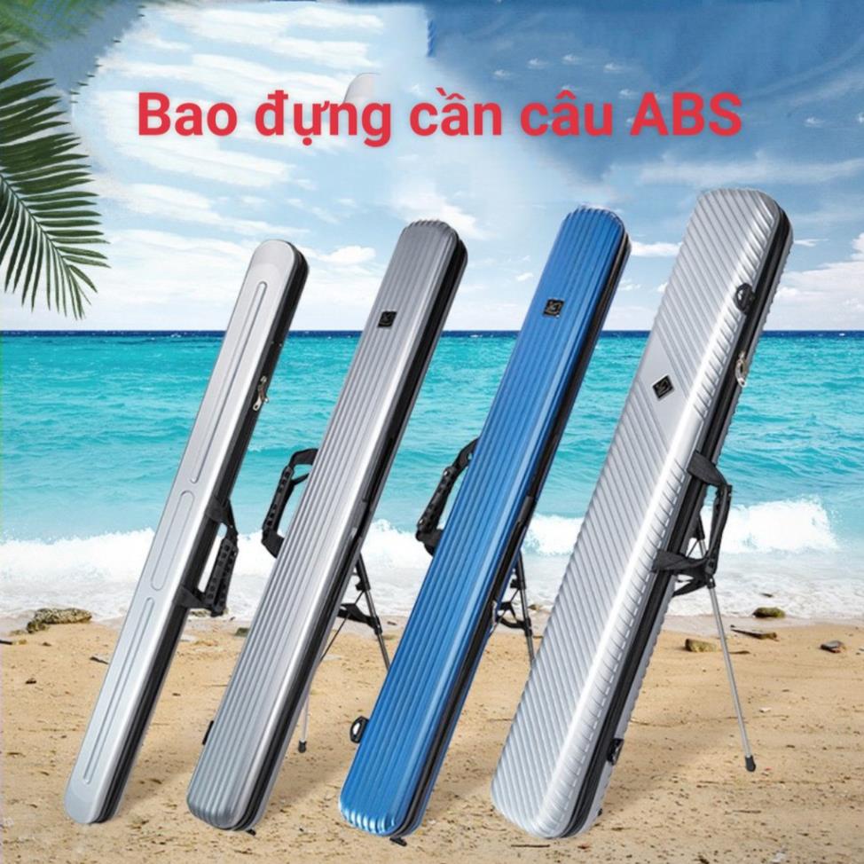 Bao Đựng Cần Câu Cá ABS Cứng Dài 1m25 Có Chân Chống _ Đồ Câu Cá