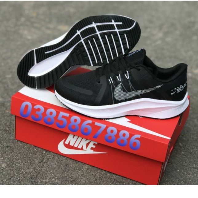 Giày Nike Running Quest 4 (2021) Black/White Nam (M) [Auth - Chính Hãng - FullBox] SAIGONSNEAKER79STORE