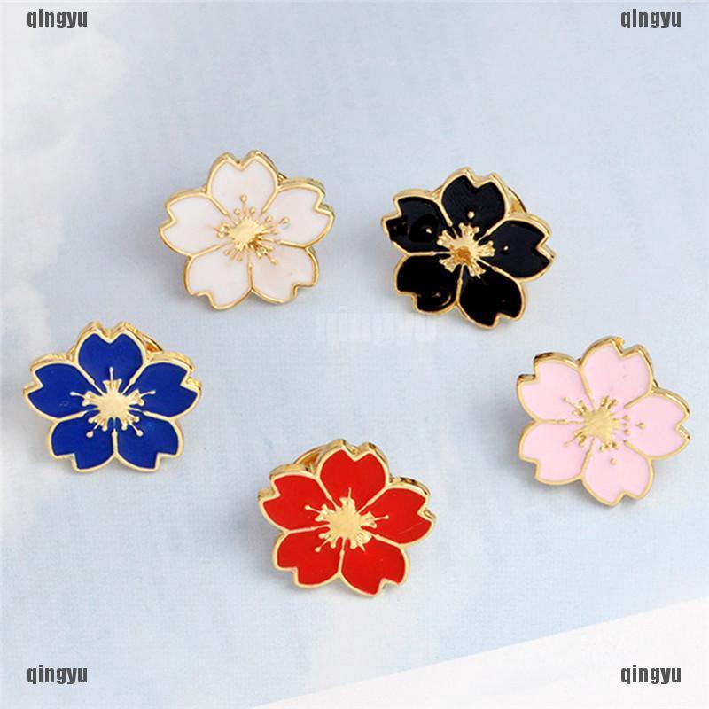 5 Trâm Cài Áo Hình Hoa Tráng Men