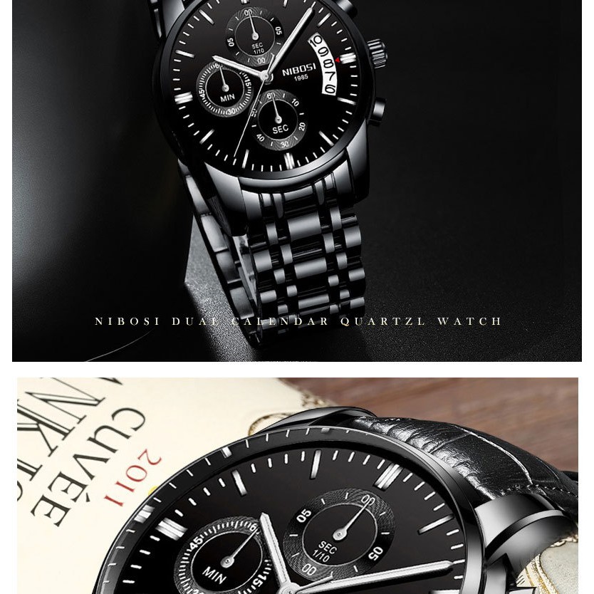 [SIÊU HOT] ĐỒNG HỒ NAM NIBOSI 2353 MẪU MỚI SIÊU PHẨM THÁNG 9/2018, CÁ TÍNH, MẠNH MẼ, MANG PHONG CÁCH RIÊNG BIỆT | BigBuy360 - bigbuy360.vn