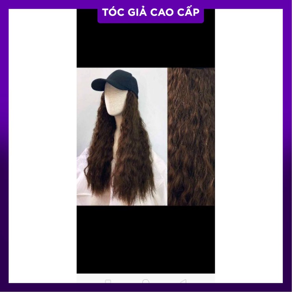 Tóc giả kèm mũ đội