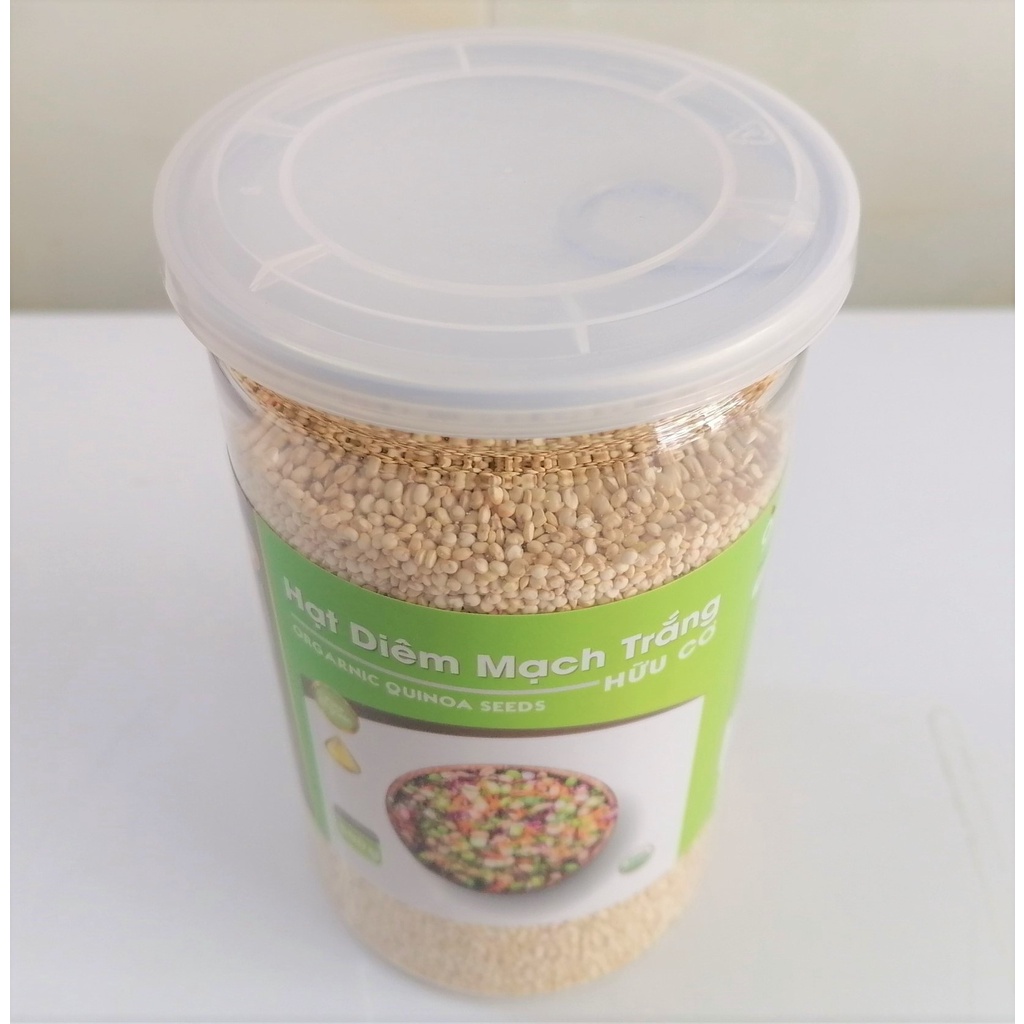 [Hộp 500g] HẠT DIÊM MẠCH TRẮNG HỮU CƠ [Bolivia] WELLBEING Organic Quinoa Seeds