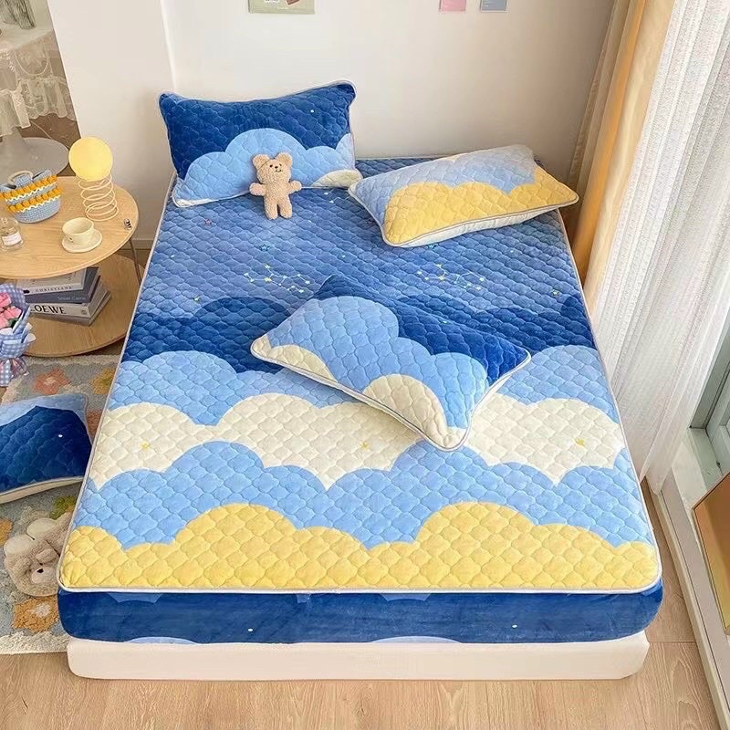 BỘ GA GỐI NỈ TUYẾT SỮA SIÊU MỀM MỊN