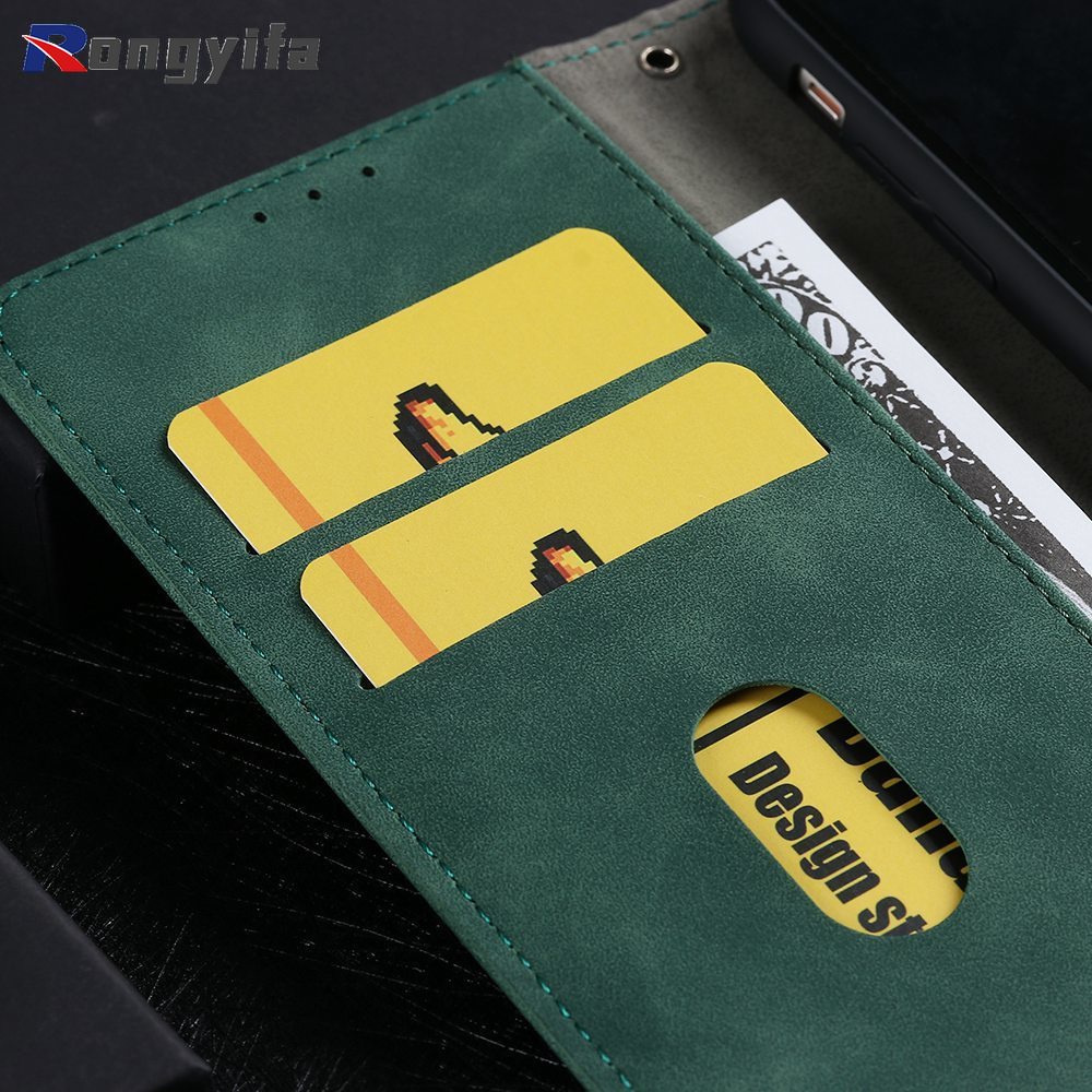 Bao Da Điện Thoại Nắp Gập Dạng Ví Có Ngăn Đựng Thẻ Cho OPPO Realme C35 C31 F21 Pro Reno 8 7 4G 7 SE Find X5 9 Pro A57 5G 4G 2020 Ốp